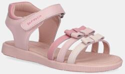 Garvalin gyerekszandál bőrből - rózsaszín 30