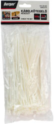 Berger kábelkötegelő, fehér 4, 8x250mm 100db EN62275 (122001-0568)