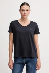 Giorgio Armani pamut póló - sötétkék S - answear - 22 990 Ft