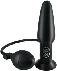 Pipedream Anal Fantasy - pumpálható vibrációs anál plug (fekete) - szexshop