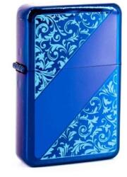 Angelo Kék benzines öngyújtó elegáns mintával (A-245430-2)