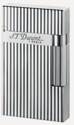 S.T. Dupont Ligne 2 ezüst guilloché szivaröngyújtó - csíkos mintával (016817)