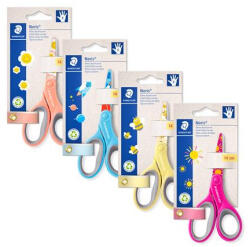 STAEDTLER Olló, iskolai, 14 cm, STAEDTLER "Noris 965", vegyes színek (965 14P BK) - mystock