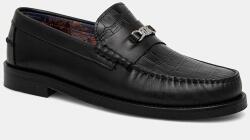 Naked Wolfe bőr mokaszin Roma - fekete Férfi 43