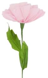  Selyemvirág pipacs papír 20x20x58 cm rózsaszín (121196)