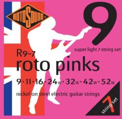 Rotosound Nikkel 7 húros elektromos gitár húrkészlet szuper könnyű 9 11 16 24 32 42 52