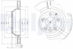 DELPHI Brzdový kotúč DELPHI BG4070 (BG4070)