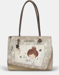 Anekke SOPHIA dupla, csomózott fogós, aszimmetrikus zsebes shopper divattáska 42802-361 - minosegitaska