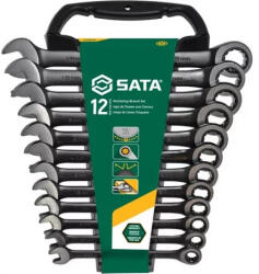 SATA csillag-villáskulcs 12 részes racsnis