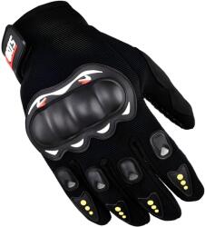 HARAHU Motorkerékpáros kesztyűk telefonhoz ízületvédővel - Fekete KP35493