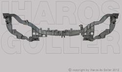 Ford C-Max 2015-2019 - Zárhíd fényszórótartó lemezekkel (műa. )