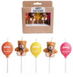  Szülinapi gyertya lufi, maci