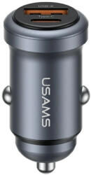 USAMS Autós töltő USAMS CC322 30W 1xUSB-A 1xUSB-C tarnish (CC322CC01)