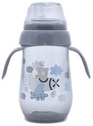 Lorelli My Friend Tanulópohár Aszimmetrikus szilikon csőrrel, Kék maci 6+ hó (250 ml/db) - diaper