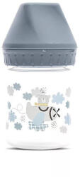 Lorelli My Friend Cumisüveg 0+-os cumival, Kék maci széles szájú 0+ hó (125 ml/db) - diaper