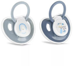 Lorelli My Friend Játszócumi Kupakos, 2db-os, Kék maci szilikon cseresznye (méret: 1) 0+ hó (2 db/cs) - diaper