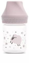 Lorelli My Friend Cumisüveg 0+-os cumival, Rózsaszín bárány széles szájú 0+ hó (125 ml/db) - diaper