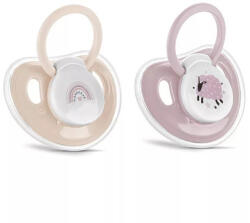 Lorelli My Friend Játszócumi Kupakos, 2db-os, Rózsaszín bárány szilikon cseresznye (méret: 1) 0+ hó (2 db/cs) - diaper
