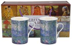 Queen Isabell Monet porcelán bögre szet díszdobozban - 300 ml - Vizililiomok (IMO-PP-W25MN291A-25018)