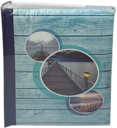 P&O Könyvkötésű bedugós fényképalbum - 200 db 10x15 cm képhez - Vízparti stég (BBM46200T-WH-1-3-6KEK-STEG)
