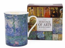 Queen Isabell Monet porcelán bögre - 300 ml - Vizililiomok (IMO-PP-W25MN253-25032)