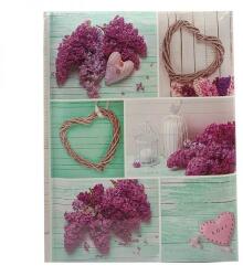 P&O Orgona virágos könyvkötésű bedugós fényképalbum - 200 db 10x15 cm képhez (BBM46200T-WH-P22-19ORGONA)