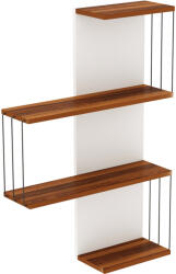 Timeless Home Raft de Perete 96x64x19cm, Pin-Alb (ASI30065) Raft