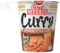 Nissin Cup Noodles Curry japán instant tészta pohár 67 g
