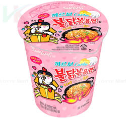 Samyang Buldak Carbonara csípős csirkés instant ramen poharas tészta 80 g