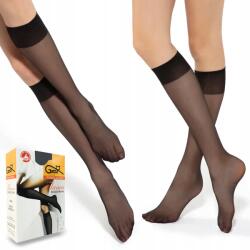 Gatta Filanca térdzokni, 15 Den, fekete, mikroszálas