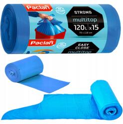 Paclan Szemeteszsák Paclan Univerzális Kék 120 Liter 15 Db Tekercs Erős (68942)