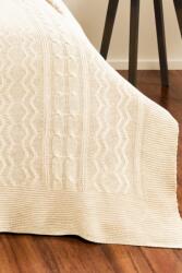 Tivolyo Home SPARSE gyapjú ágytakaró, díszdobozban Vaj szín / Ecru