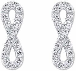 White & Black Infinity gyémánt fülbevaló - fehérarany (AU14456)