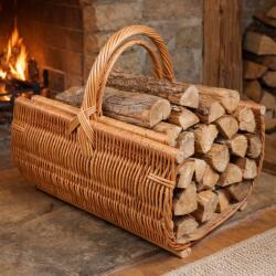 ATELIER 49 Set 2 coE uri pentru lemne din rachita , 60x50x38 40x32x30 cm (ATE49-ART-154748)