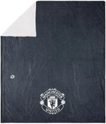 Manchester United takaró 125x150 sherpa fekete