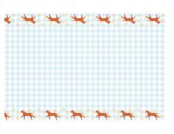 Party Deco Papír Asztalterítő Rács Lovakkal 180cm/120cm ló