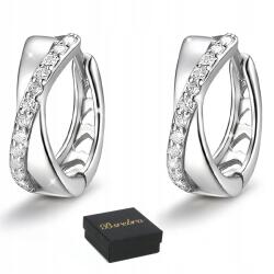 Bsrebra Fülbevaló Ezüst Próba 925 Kerekek Karikák Ezüst Karikák cirkóniákkal Női - allegro - 7 000 Ft