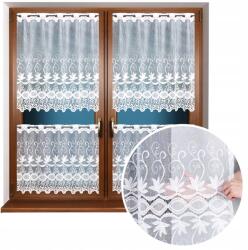 Kortina Irigy Hónaljmirigy Konyha 150x50 Rövid Függöny Kész Fehér (10865_150)