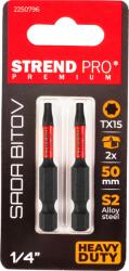 Strend Pro Set biti Torx T15 Strend Pro Premium, 50 mm, S2, 2 bucati (2250796) Surubelnita