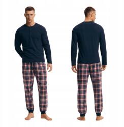 Henderson Férfi pamut pizsama Henderson hosszú ujjú meleg flanel 3XL (Henderson piżama męska bawełniana)