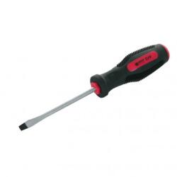  Surubelnita plata CR-VA 6x100 mm cu varf magnetic si maner cauciucat (10046) Surubelnita