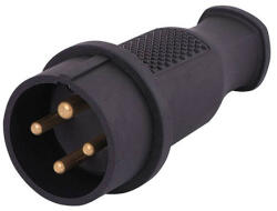  Stecher trifazic 32A cauciucat, robust pentru uz industrial si santier (E-STBL)