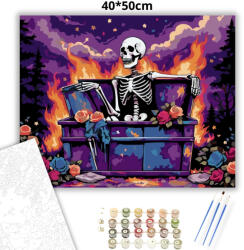  Pimasz csontváz - számfestő készlet