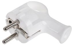  Stecher Schuko 90° alb WT-40, pentru conectare în spatii înguste (URZ3006)