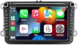  VW Skoda Seat 2 DIN Autórádió 8"-os kijelzős magyar Android rendszerrel CAN BUS adapter kormányvezérlés Wifi Bluetooth DSP