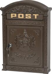 Strend Pro Cutie postala Edgar maro, metalica, 315x95x445 mm, cu relief POST (226954)