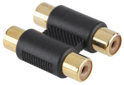 Adaptor audio 2x RCA mama-mama, contacte aurite pentru semnal stabil (ZLA0317Z)