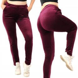 LAEMI Női melegítőnadrág Velúr melegítőnadrág Lengyel Termék Bordó M (606-M-BORDO)