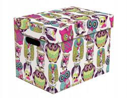Dekor Home Kartondoboz dekoratív rendszerező Tároló Doboz A Nappaliba Bagoly (Archiwum)