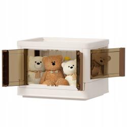  Haixin műanyag tárolódoboz fedővel, 72 l, 3 db (B0B4G4X43M)